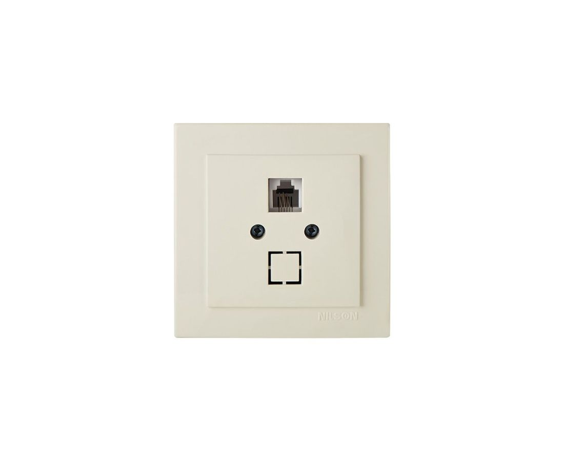 როზეტი ტელეფონის RJ11 touran cream - 24121040 — როზეტები და ჩამრთველები